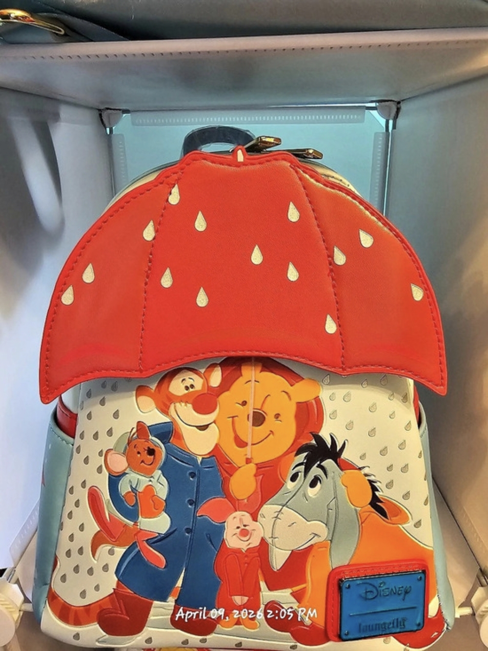 Loungefly Disney Winnie the Pooh and Friends Rainy Day Mini Backpack Rainy Day
